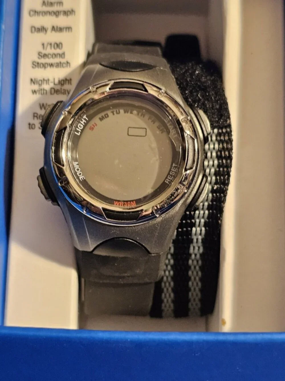 Pro Spirit unisex Digital Interchangeable Watch Chronograph Alarm 30M NIB VTG
